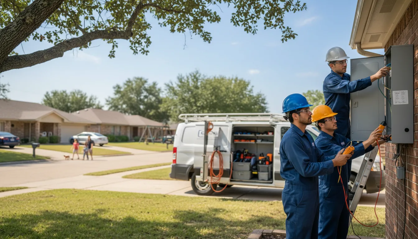 Certified electrician providing emergency electrical services in Saint Marys, OH